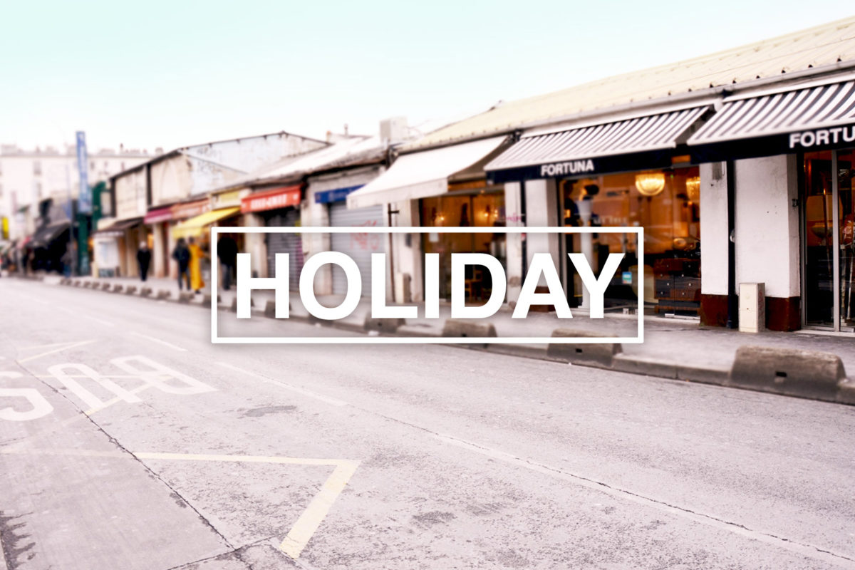 定休日のご案内